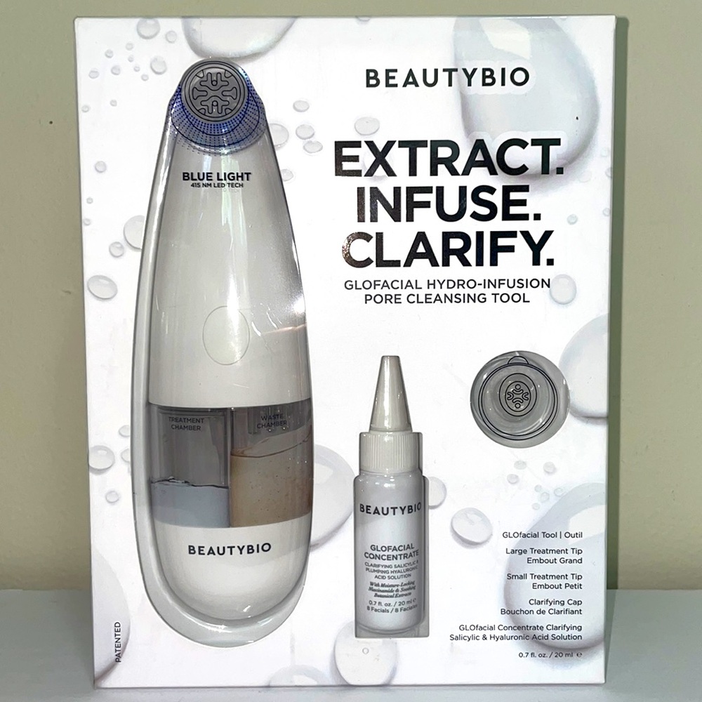 BeautyBio
GLOfacial Hydro-Infusion Pore Cleansing + Blue LED Clarifying Tool